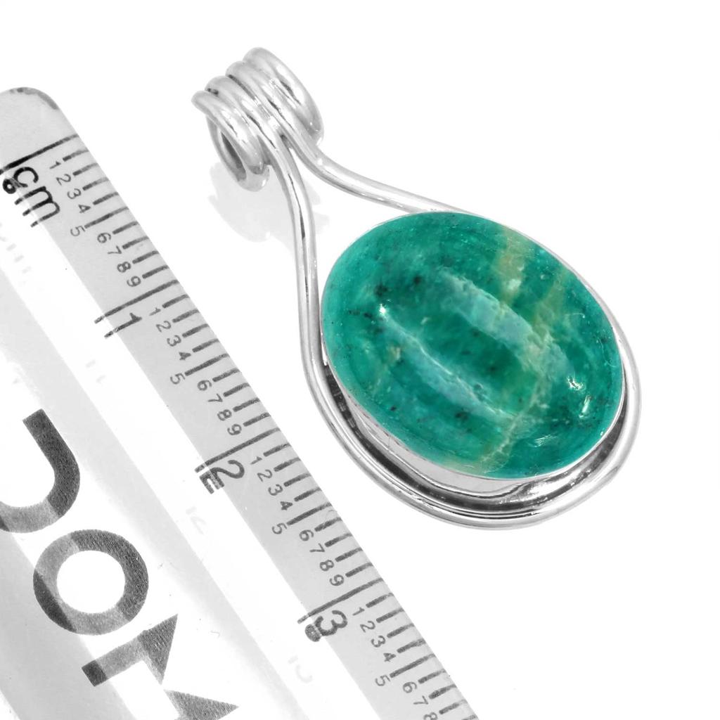 Кулон из стерлингового серебра 925 пробы для женщин, драгоценный камень, ручная работа, ювелирные изделия, пасхальный подарок, амазонит, ангелит, голубой опал, ботсванский агат, мохавский азурит, хризоколла, мода