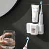 Automatic Toothpaste Dispenser Squeezers Toothpaste Tooth Dust-proof Toothbrush Holder Wall Mount Stand Bathroom Accessories