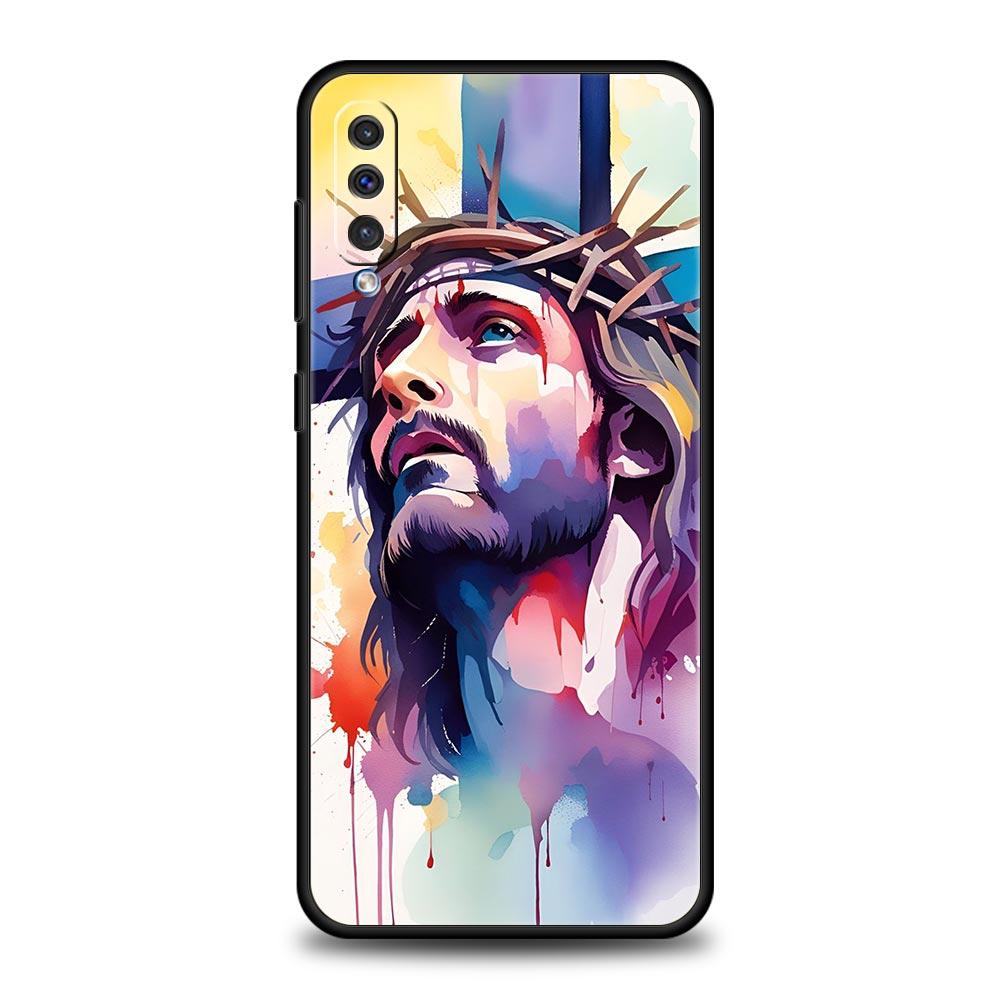 Чехол Вера Христианский Религиозный Иисус Для Samsung A24 A12 A14 A16 A32 A50 A70 A20E A20S A22 A34 A54 A42 A52 5G A04s A06 Обложка