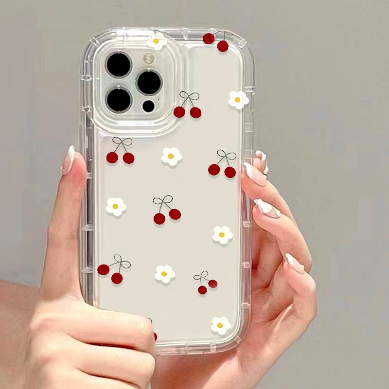 Чехол для телефона Strawberry Rabbit для iPhone 13, чехол для iPhone 15, 11, 12, 14, 16, Pro Max, XR, XS, X, 6, 7, 8, Plus, SE, противоударные прозрачные чехлы