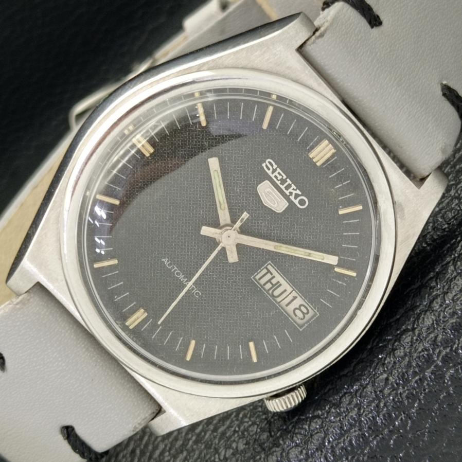 USED CLASSIC MENS SEIKO 5 JAPAN AUTOMATIC 7009A ORIGINAL DIAL WATCH A416122-2 R10621f-a416122