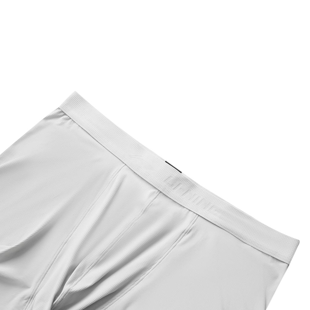 Li-Ning Серия Фитнес Спортивное Повседневное Простое Однотонное Облегающее Нижнее Белье Мужское Нижнее Белье Светло-Серое AUAV017-3