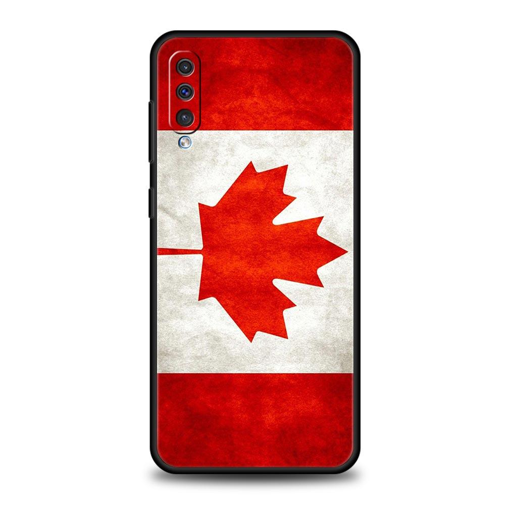 Кленовый лист Канадский флаг любовь Футбол Чехол для телефона для Samsung A12 A32 A50 A70 A20E A20S A10 A10S A22 A30 A40 A42 A52 5G A02S A04s Чехол