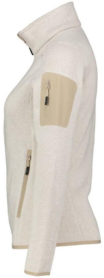 Jacket CMP Woman Fleece Jacket (3H14746) Melange Knit Jacket Fleece Jacket (3h14746-04xt) Vanilla-white