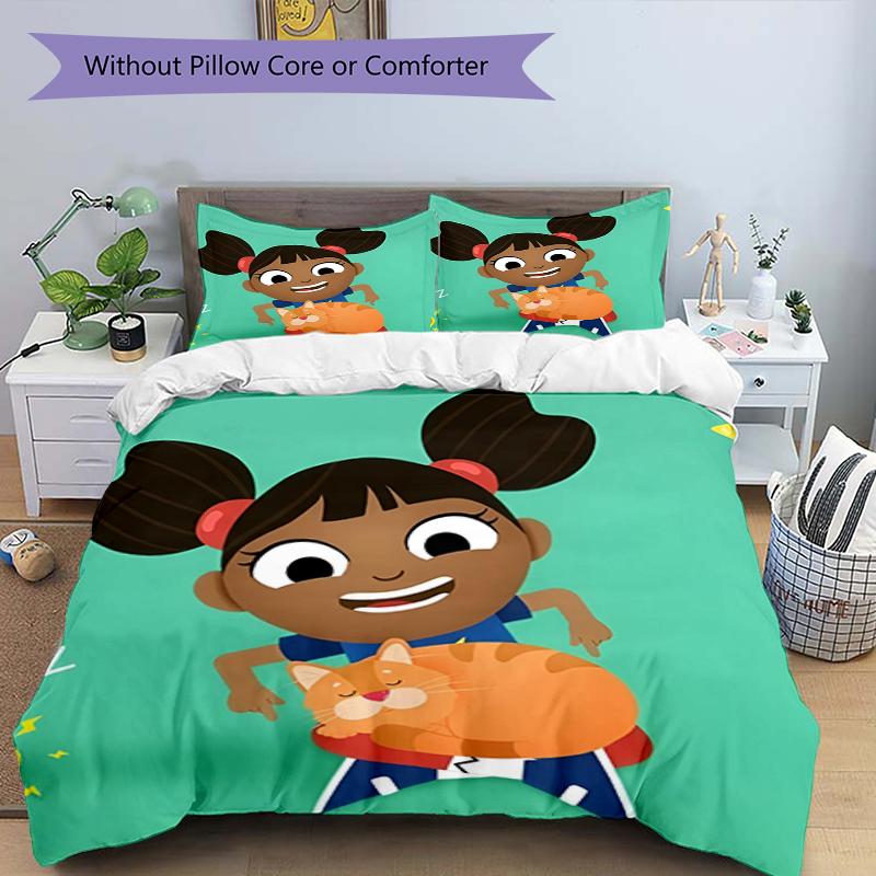 3pcs Yakka Dee Bedding Set Duvet Cover Closure Includes 1 Duvet Cover & 2 Pillowcases, Soft and Comfortable for All Seasons.