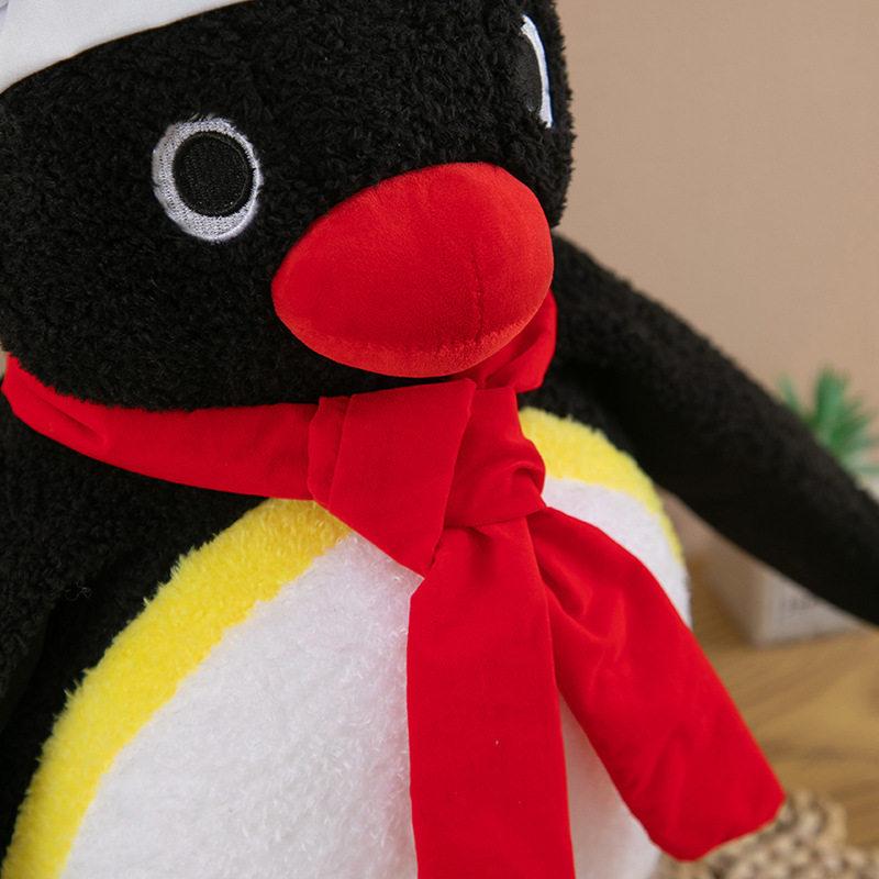 Chef Penguin Plush Doll Cute Cartoon Stuffed Toy With Hat And Scarf Home Decor Sofa Cushion Birthday Gift Multiple Sizes