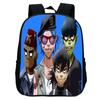 Школьная сумка с принтом Gorillaz, британской виртуальной группы, для детского сада, мультяшный 12-дюймовый рюкзак, легкий