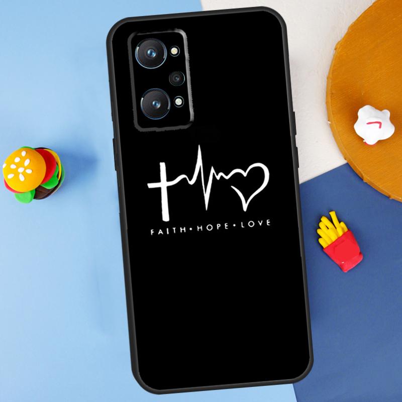 Христианская цитата из Библии Для Realme GT 6 6T 5 GT7 Pro C61 C75 C55 C51 C21Y C25S C67 C53 13 12 10 11 14 Pro Plus Чехол