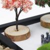 Japanese Zenes Garden for Desk Wood Sand Garden Zenes Decors Meditations Gift Sensory Therapy Tool Mindfulness Emotional
