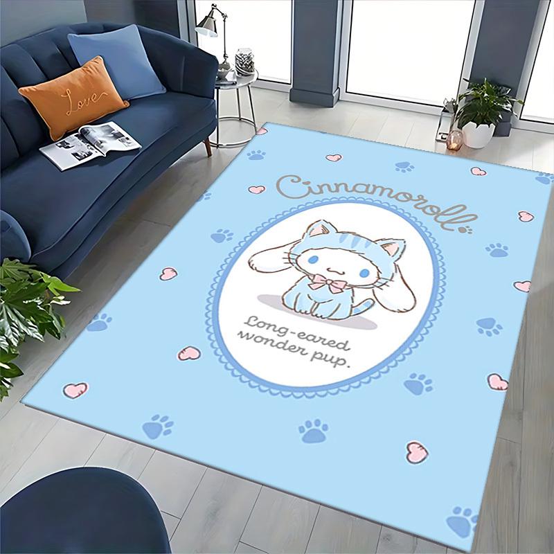 Cinnamoroll Anime Cartoon Design Chair Mat Non-Slip Carpet for Office Home Decoration Living Room Bedroom Game Room Dormitory.E054