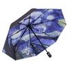 Multipurpose Printed Umbrella Van Gogh Oil Painting Style Automatic Umbrella  Rain or Shine