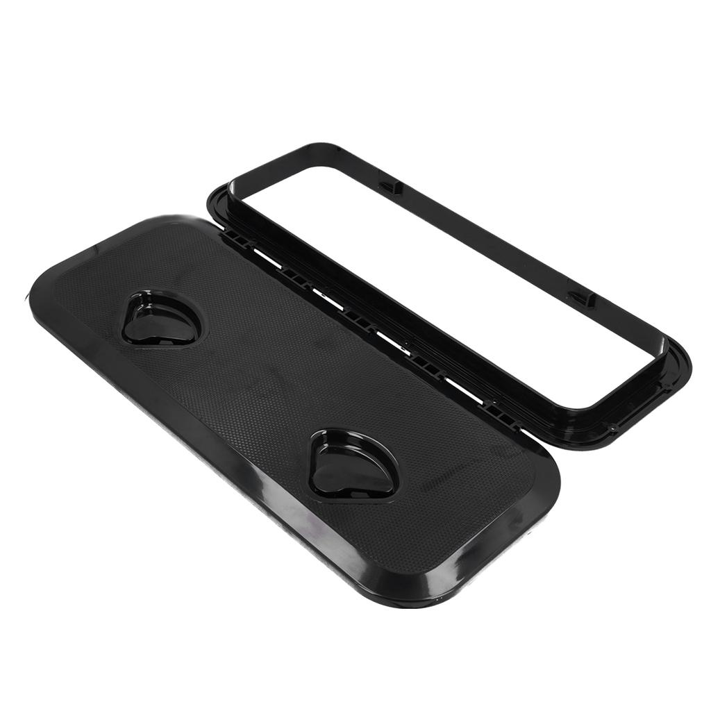 Deck Access   Inspection Cover 180 degrees  Hinged Lid Anti UV with Lock for Marine Boat 24 x 9.5in(White )