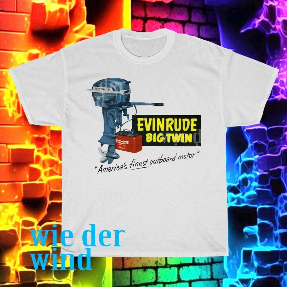 New Evinrude Outboards Logo Men#039;s Tshirt funny size S to 5XL Unisex T-Shirt