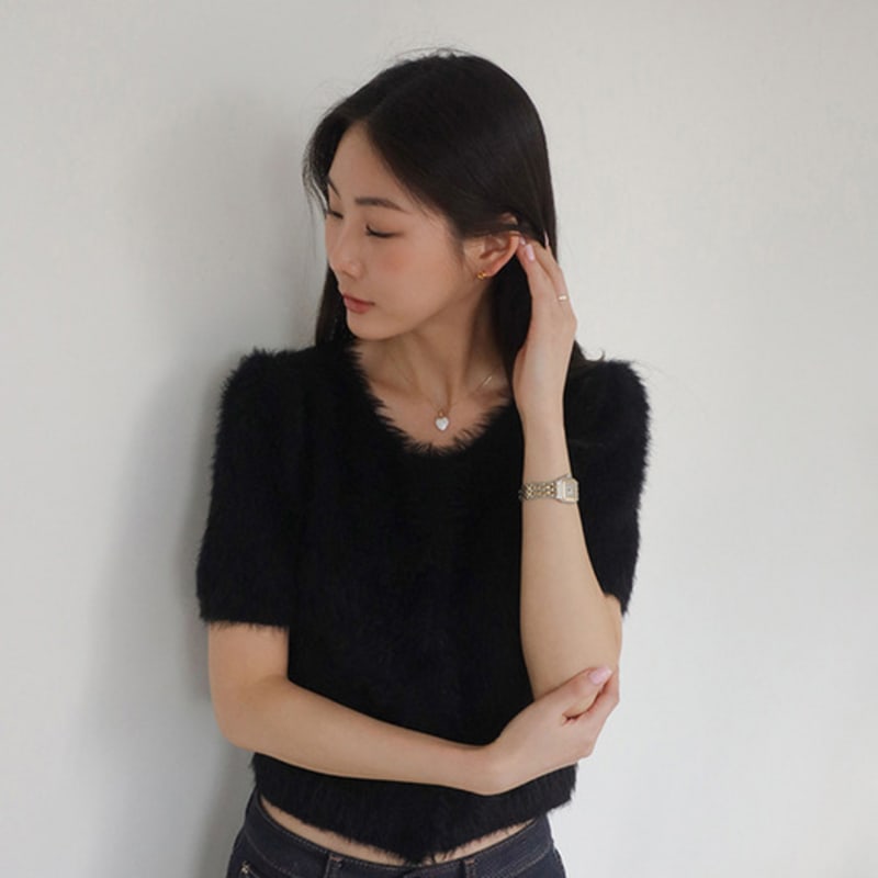 Modernlike 14k Gold-filled Silver Cherry Heart Earrings