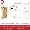 Stainless Steel Lock Body Lock Core Indoor Bedroom Lock Tongue Lock  Universal Type Room Household Silent Wooden Door Lock