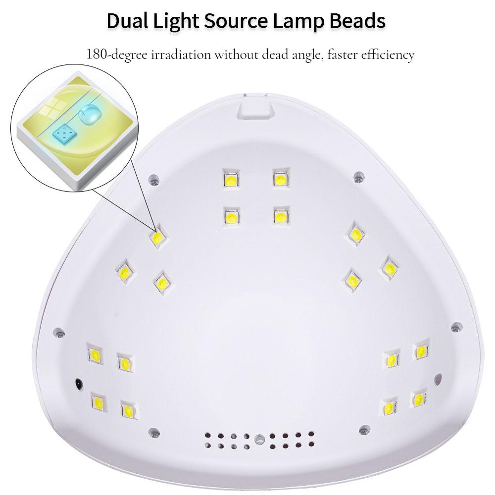 УФ-лампы для сушки ногтей, станки для отверждения гель-лака, сушилка для ногтей, 54 Вт, УФ-светодиодная лампа для аксессуаров для ногтей