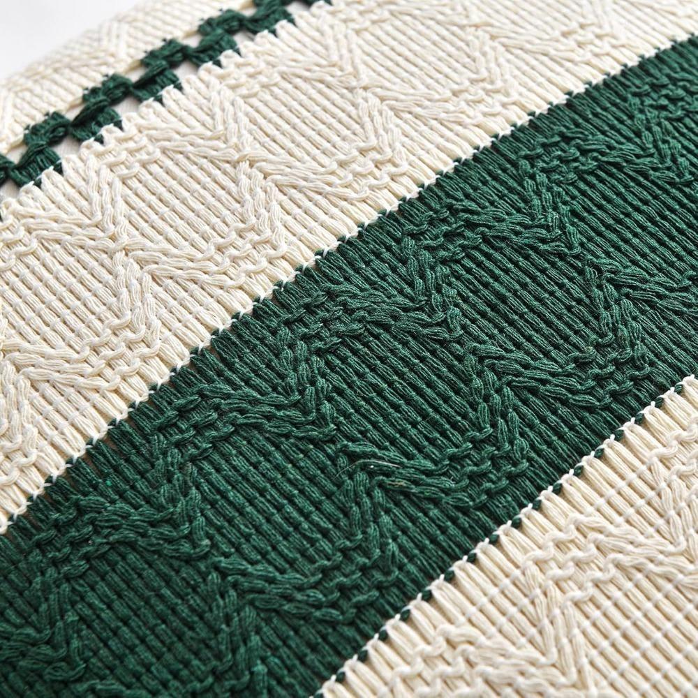 Хлопково-льняная наволочка для поясничной подушки в стиле бохо, новая наволочка, декоративная наволочка, декор для фермерского дома