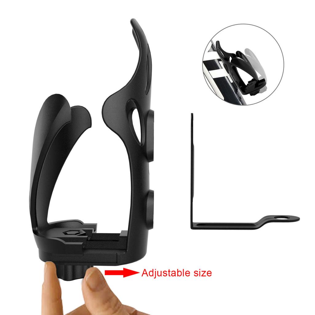 Мотоцикл Регулируемый Держатель для Стакана на Руль Крепление для Бутылки Черный B Для Скутера