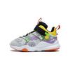 Li Ning Comfortable Trendy Sports Casual Shoes Kids Sneakers Gray Yellow Purple YKNS094-1
