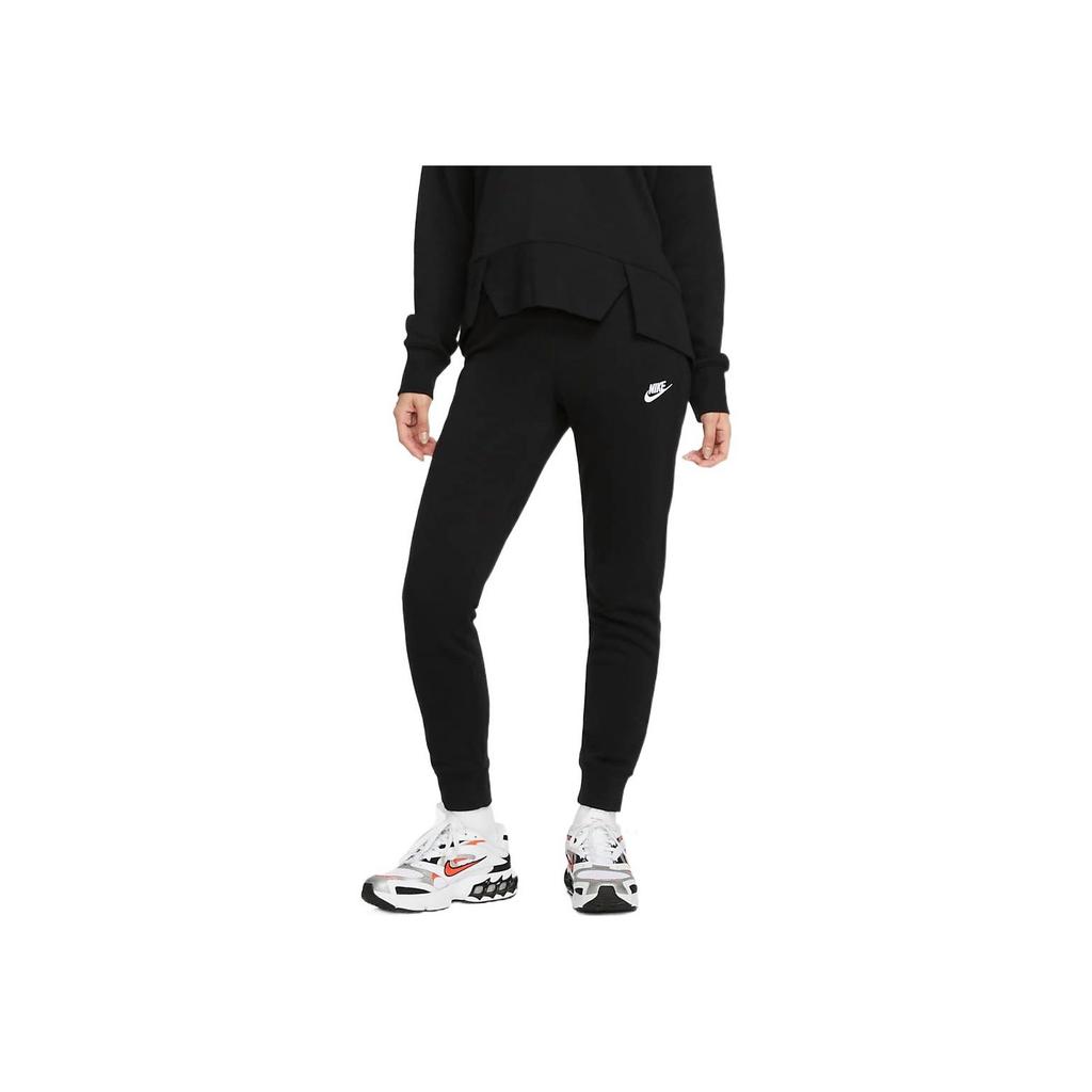 Nike Solid Color Logo Embroidered Jogger Pants Women Bottoms Black DQ5175-010