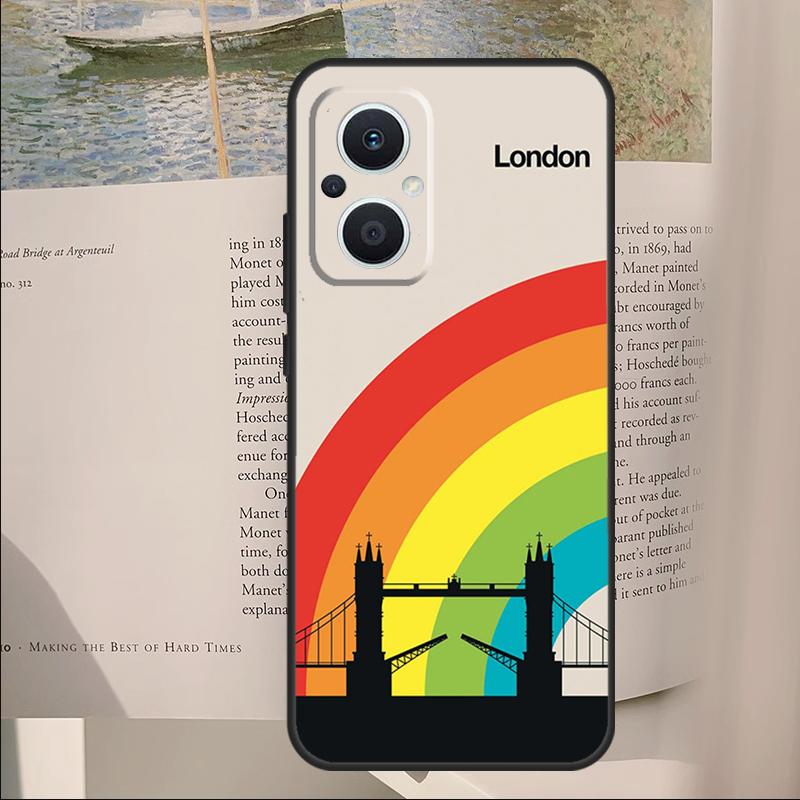 London Roma New York Countries Art Cover For OPPO Reno 14F 13F 12F 11F 10 11 12 14 Pro 7 8 Lite OPPO Find X9 X6 X5 X8 Pro Case
