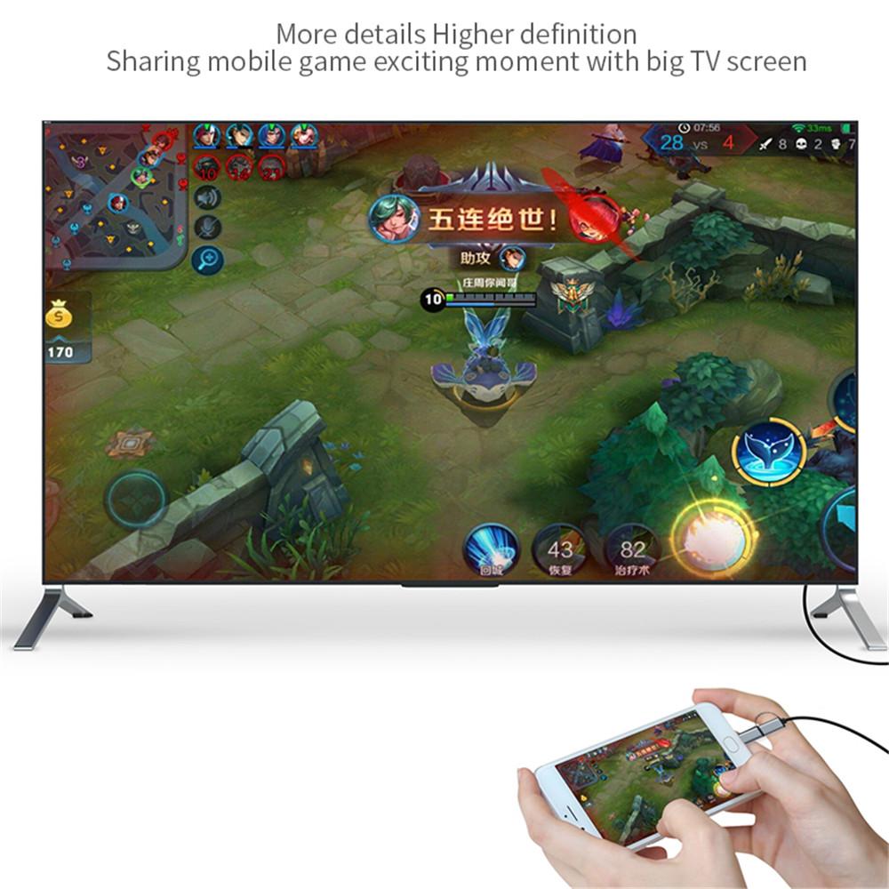 HD 1080P Type C USB 3.0 к HDMI-совместимый кабель для подключения устройств Android к телевизору, проектору, дисплею для телефонов Android, планшета к телевизору для MacBook, Pixel, iPad, Dell