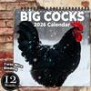 2026 Смешной календарь с петухом Большие петушиные каламбуры Ежемесячный настенный календарь с юмористическими фотографиями домашней птицы Плотная бумага Переплет на проволоке Офисные приколы Подарок