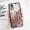 Матовый чехол с цветами для Samsung A05 Funda Galaxy A55 5G A54 A53 A52 A35 A34 A33 A14 A13 A12 A22 A23 A32 A51 A72 A73 M31 Твердый чехол