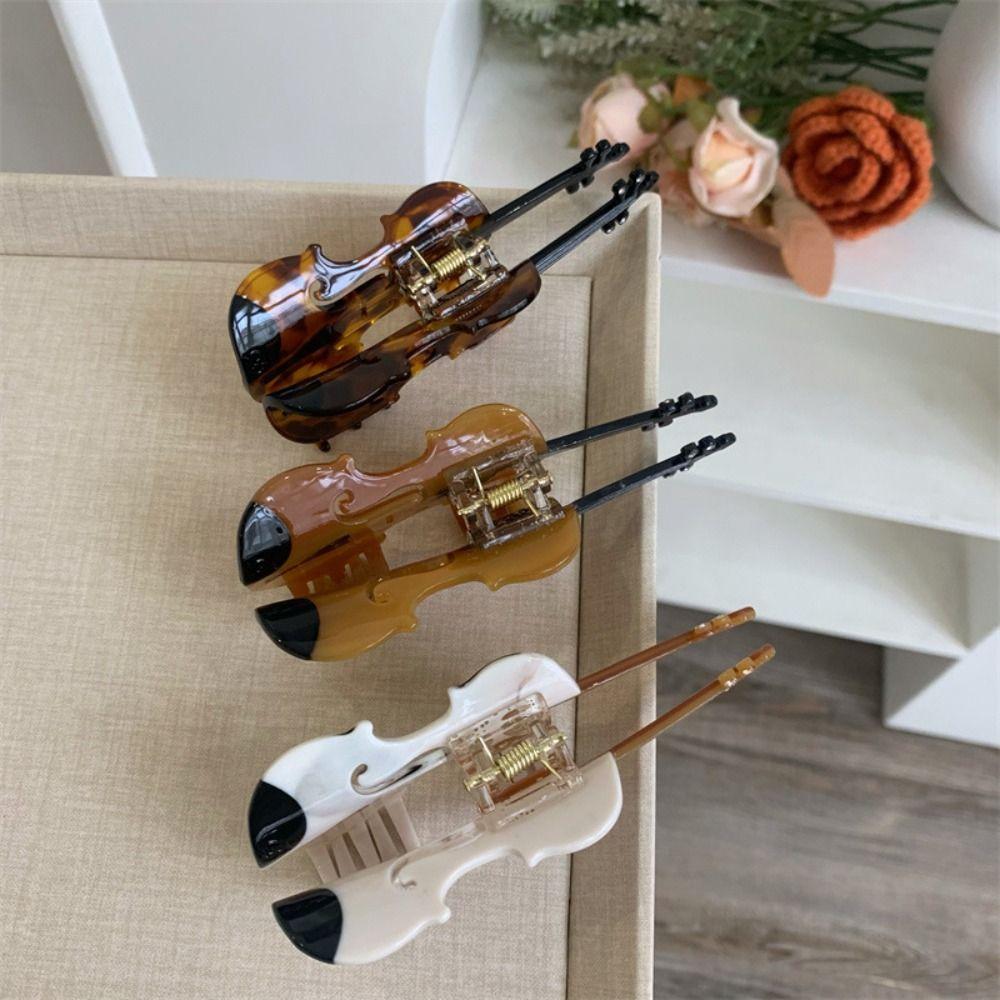 Видеокассета Музыка Заколка для волос Уксусная кислота Большая заколка-акула Персонализированный ацетат Гитара Заколка-краб для волос Подарок