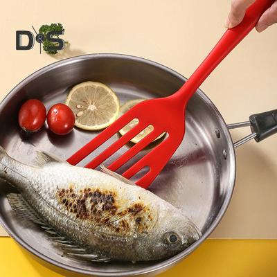 Эргономичная лопаточка для терки рыбы с длинной ручкой Практичная терка для рыбного стейка тофу с прорезями