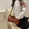 Vintage PU Leather Boston Crossbody Bag Women Small Handbag and Purse Fashion Designer Female Casual Travel Pillow Shoulder Bag