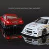 1/24 Nissan Skyline GTR R34 Silvia S15 литой модифицированный транспорт литой металлический масштаб модель автомобиля звуковая и световая детская игрушечная машинка подарок