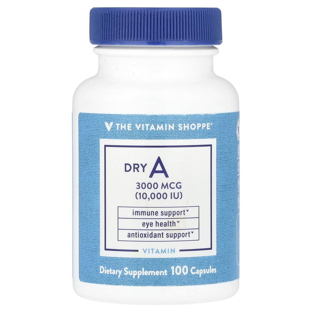 Dry A, 3,000Mcg(10,000Iu), 100 Capsules