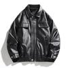 Jacket Men's and Women's American Street Loose Versatile PU Leather Jacket