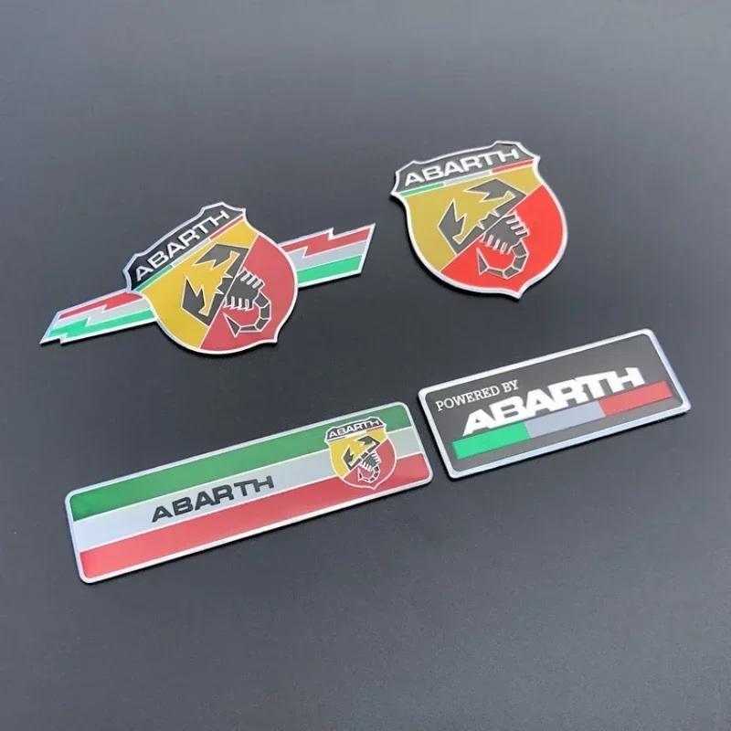 3D Metal Abarth Scorpion Sticker Decal for Fiat Abarth 500 124 125 595 Punto Bravo Scorpion Mudguard Modification EH1