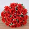 18 Head Real Happy Flower  Natural Simulated Rose High Quality Dry Rose Flowers  Home Decorative
