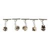 Rabbit Nail-Free Cardigan OT Buckle Triangle Flower Anti-light Brooch  Unisex