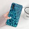 Синий морской волновой пляжный чехол для телефона Huawei P50 P40 P30 P20 Pro Mate 40 30 20 Pro Nova 9 8 7 PC стеклянный чехол для телефона