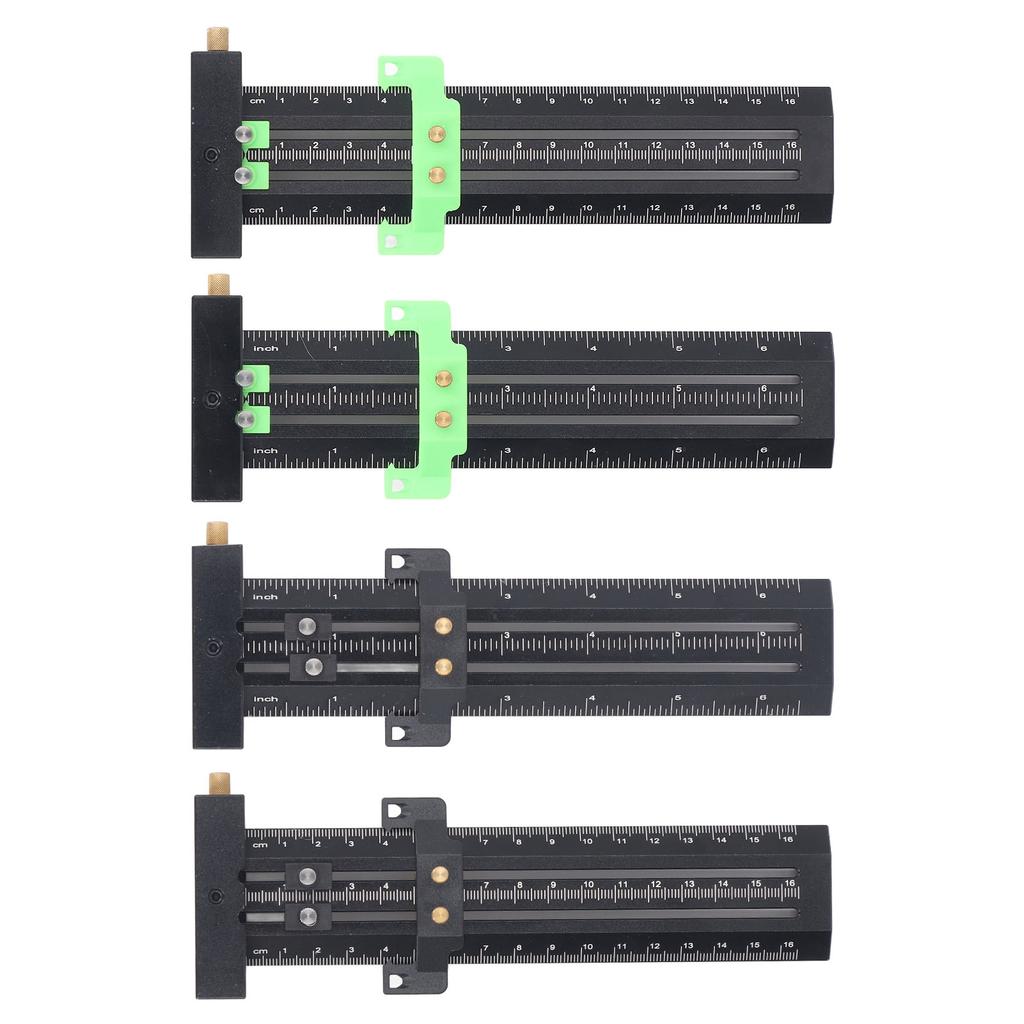 Разметочный шаблон типа Т со стальной иглой, двухлинейная разметочная линейка, деревообрабатывающая раздвижная измерительная линейка