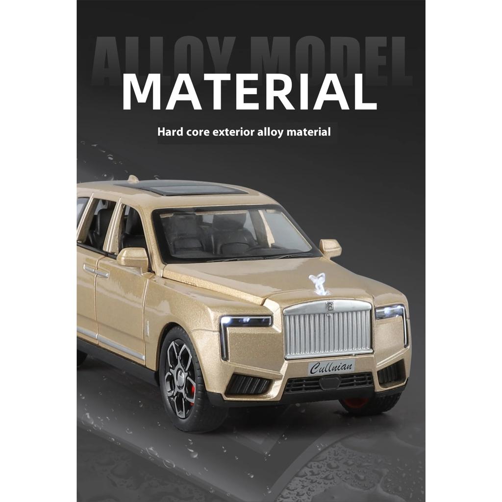 Металлическая модель Rolls-Royce Cullinan 1/32, Изысканное настольное украшение, Лучший коллекционный предмет для энтузиастов моделей автомобилей, Подарок на Хэллоуин