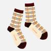 YELLOWSOCKS TARTAN CHECK BROWN