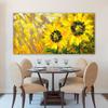 Abstract Sunflower Oil Painting Printed On Canvas Nordic Posters and Prints Wall Art Pictures Living Room Home Decor No Frame