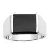 Men's Silver Ring 'King' Black Silver - 10 Mm