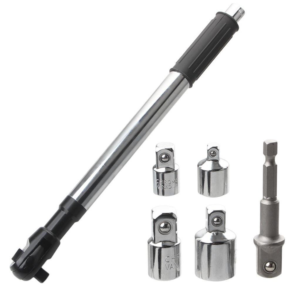 72-Tooth Mechanism Extended Ratchet For Garage Repair Professional Hand Tool Set Ergonomic Non-slip Grip Long Reach Access