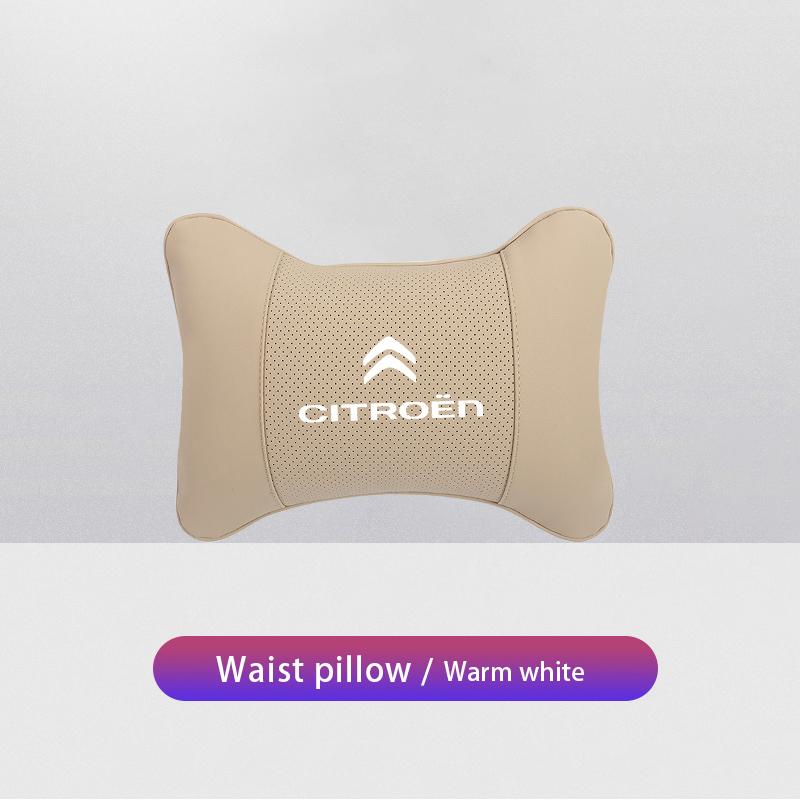 1Pcs Car Seat Headrest Auto Logo Neck Pillow For Citroen C4 C3 C2 C1 C5 DS3 Berlingo Xsara Grand Picasso Jumper Cactus Saxo
