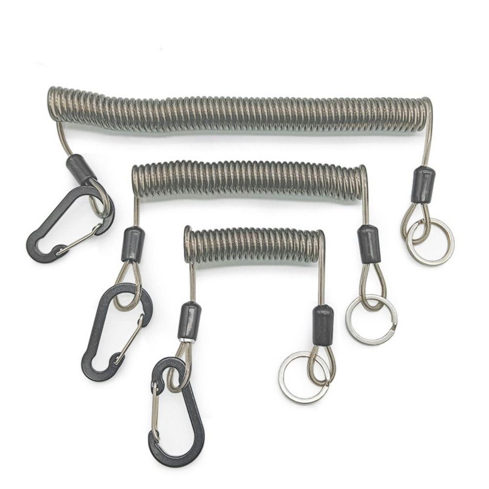 Lockable Fishing Missed Rope Elastic Coil Retention Fishing Rope Climbing Buckle Rope Fishing