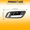 Interior Door Front Handle With Black For 2007-2013 Chrome Avalanche Chevrolet
