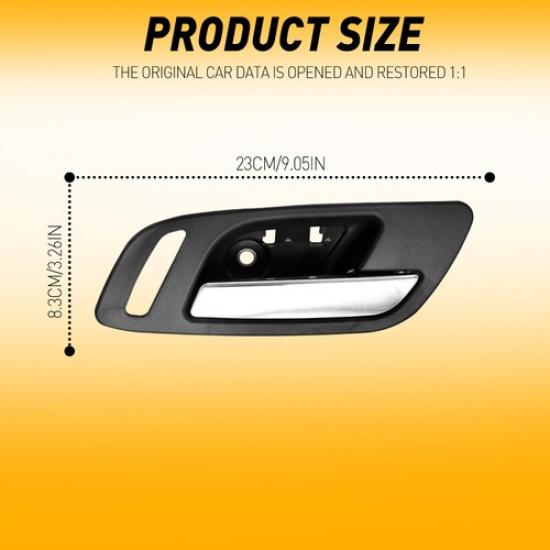 Door Handle For 2007-2013 Silverado 1500 With Black Housing Front LH RH Inner EV