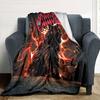 Flame Rose Bayern Munich Blanket Warmthful Decor Suitable for Office Livingroom Office Chair for All Seasons Modern