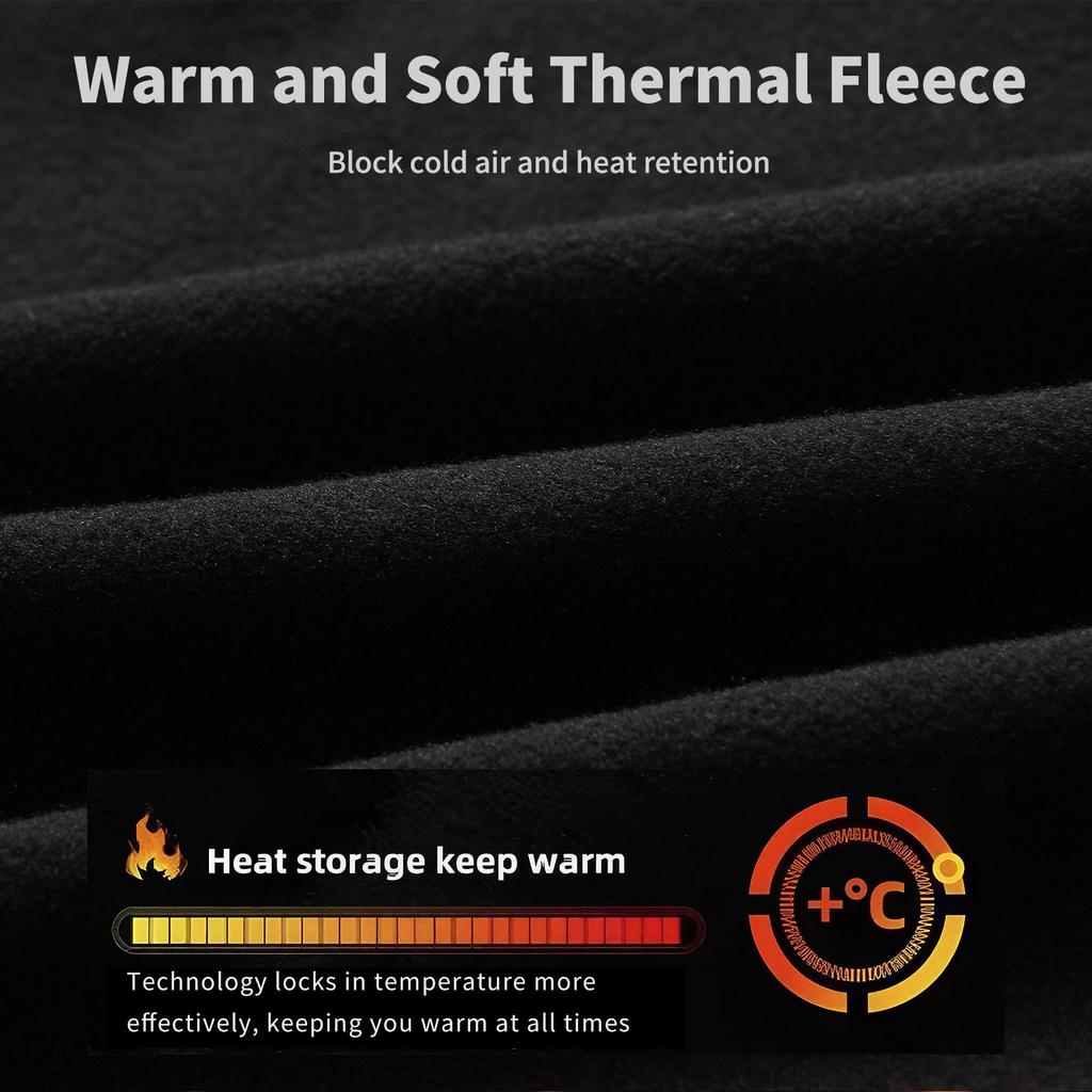 Wosawe Winter Motorcycle Thermal Underwear Sets Men Quick Dry Stretch Base Layers Compression Shirts and Pants Fitness Shapewear